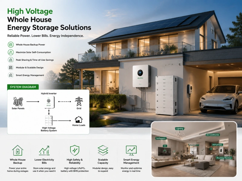 High Voltage Whole House Energy Storage Solutions